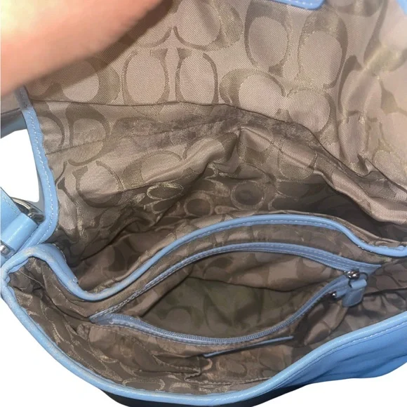 Coach Vintage SoHo Blue Leather Shoulder Bag - Picture 10 of 13